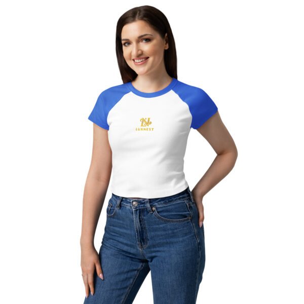 Women’s micro rib raglan baby tee